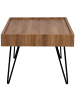 Beliani Couchtisch WELTON in Braun/Schwarz - (W) 60 x (H) 43 x (L) 100 cm