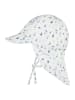 Sterntaler Schirmmütze mit Nackenschutz Boote in weiß