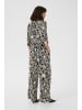 Kaffe Overall KAsanne Regular fit in Black / Light Beige Flower
