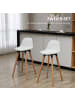 HOMCOM Barhocker-43B x 43L x 91H cm-Weiß