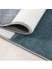 KADIMA DESIGN Teppich Kurzflor Waschbar Karo LATEMAR Strapazierfähig OEKO-TEX in Blau