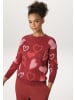 Aniston CASUAL Strickpullover in dunkelrot-rosa-rot