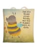 Mr. & Mrs. Panda Tasche Hummel flauschig Design mit Spruch in Weiß