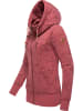 ragwear Sweatjacke Neska Zip Flowers in Raspberry23