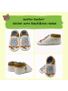 Sayoyo Leder-Krabbelschuhe "Owl" in Weiß