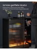 VASAGLE Sideboard Island in Ebenholzschwarz - (B)88 x (H)105 x (T)42 cm