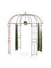 relaxdays Rosenpavillon in Braun - (B)211 x (H)269 x (T)211 cm