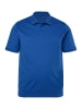 Men Plus Poloshirt in azurblau