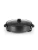 Gourmet Maxx Party-Pfanne elektrisch 1500W schwarz Schwarz
