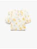 KOTON Bluse in Gelb Gemustert