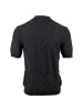 Roberto Geissini Squares Strick Polo Schwarz
