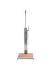 Beliani 2-tlg Gartendusche CAMINITO in Silber/Braun