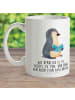Mr. & Mrs. Panda Kindertasse Pinguin Buch mit Spruch in Weiß