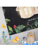 Mr. & Mrs. Panda Handtuch Lebkuchenhaus mit Spruch in Eisblau