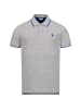 U.S. Polo Assn. Poloshirt USKayle – Classic Fit kurzarm mit Logo-Stickerei in Grau-Royal