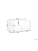 Beliani Gartensofa TRANI in Braun/Grau/Beige - (W) 150 x (H) 72 x (L) 75 cm