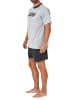 NORMANN Zeitlose shorty Pyjama Schlafanzug - 73898 in grau