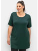 sheego Longshirt in tiefgrün