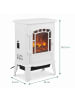 relaxdays Elektrokamin in Weiß - (B)39 x (H)56,5 x (T)24 cm