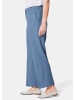 GOLDNER Kurzgröße:  Hose Elegante Hose mit etwas weiterem Bein in taubenblau