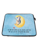 Mr. & Mrs. Panda Laptoptasche Pinguin Mond mit Spruch in Eisblau