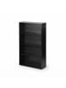 relaxdays Bücherregal in Schwarz - (B)60 x (H)108 x (T)24 cm
