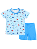 Aquarti Baby Jungen Bade-Set Zweiteiliger Badeanzug T-Shirt Hose in blau
