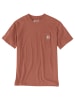 CARHARTT  Pocket T-Shirt in terrakotta