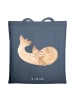 Mr. & Mrs. Panda Tote Bag Robbe Liegen ohne Spruch in Indigo Blue