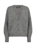 Mos Mosh V-Ausschnitt Strickcardigan in Grey Melange