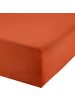 Erwin Müller Single-Jersey Boxspringbett-Spannbettlaken Freising in apfelsine