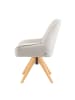 DUBI Möbel 2er-Set: Drehstuhl Mika-Lio in Creme - (B)60 x (H)88 x  (T)68 cm