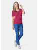 GOLDNER Kurzgröße:  Knitterarmes Shirt mit Elasthan in pink