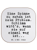 Mr. & Mrs. Panda Glasuntersetzer Eine Spinne zu sehen... mit Spruch in Weiß