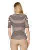 Betty Barclay Basic Shirt mit Rippenstruktur in Beige/Dark Blue