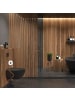 relaxdays WC Garnitur in Schwarz/Braun