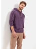 Camel Active Sweatshirt mit Kapuze aus reiner Baumwolle in Lila