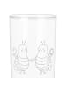 Mr. & Mrs. Panda Glas Sternzeichen Zwilling mit Spruch in Transparent