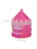 relaxdays Spielzelt "Prinzessin" in Rosa - (H)135 x Ø 100 cm