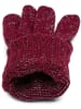styleBREAKER Strick Handschuhe in Bordeaux-Rot