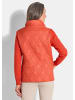 GOLDNER Lässige Jacke mit Strick und Stepp in orange