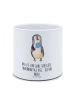 Mr. & Mrs. Panda Fensterbank Blumentopf Pinguin Lolli mit Spruch in Weiß