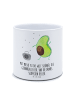 Mr. & Mrs. Panda XL Blumentopf Avocado Tanzen mit Spruch in Weiß