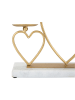 Mauro Ferretti Goldener Kerzenhalter aus Metall, 30 x 9 x 20 cm