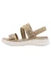 Tamaris WIDE FIT Sandale in BEIGE/GOLD