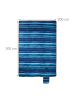 relaxdays Picknickdecke "Farbverlauf" in Blau/ Türkis - 300 x 200 cm