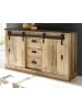 Furn.Design Sideboard Used Wood hell, anthrazit 162 cm, Kommode mit Soft-Close