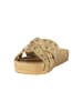 Laura Biagiotti Beige Polyurethan Damen Sandale