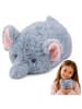 Wisam Plüschelefant Maskottchen Kuscheltier Weich Klein Grau 18 cm