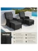 tectake Aluminium Rattan Gartenlounge für 2 bis 4 Personen, kein Aufbau
